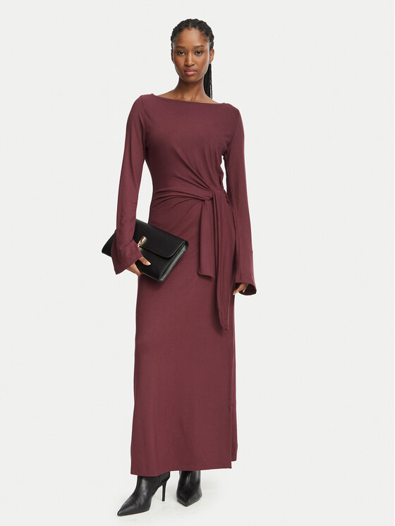 BOSS BOSS Kleid für den Alltag 50568970 Dunkelrot Regular Fit