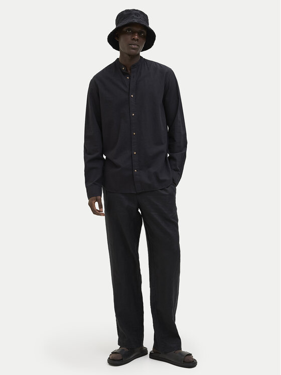 Jack&Jones Jack&Jones Marškiniai Summer 12269319 Juoda Comfort Fit