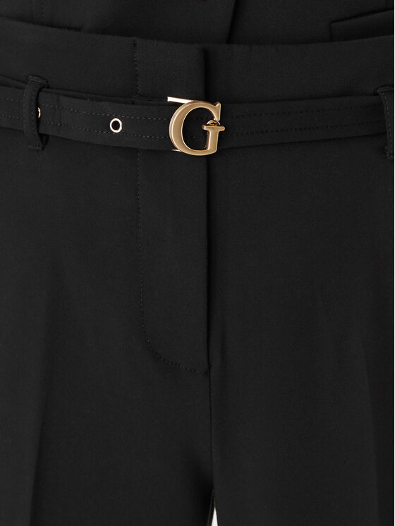 Guess Guess Auduma bikses W6GB17 W1894 Melns Regular Fit