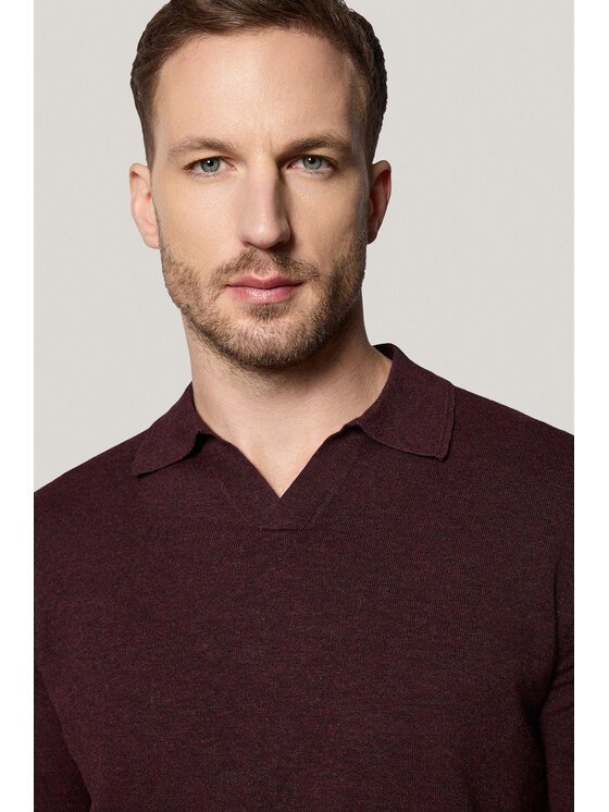 Próchnik Próchnik Polo PM6 PO073125000044 Bordowy Regular Fit