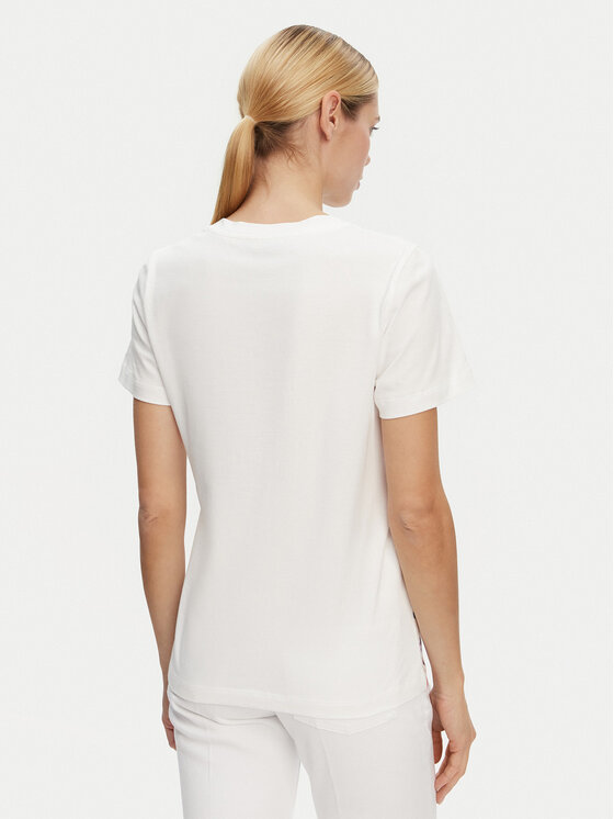 Luisa Spagnoli Luisa Spagnoli T-shirt Boemi 542083 Bijela Regular Fit