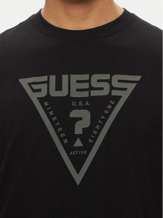 Guess Guess Tričko Z4BI02 I3Z14 Čierna Regular Fit