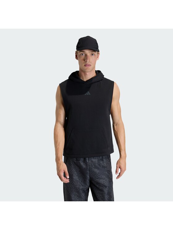 adidas adidas Суитшърт от техническо трико Power Workout KA1201 Черен Regular Fit