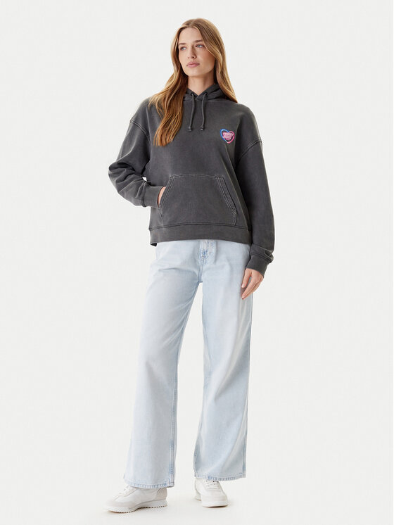 Tommy Jeans Tommy Jeans Суитшърт Neon DW0DW20945 Сив Boxy Fit