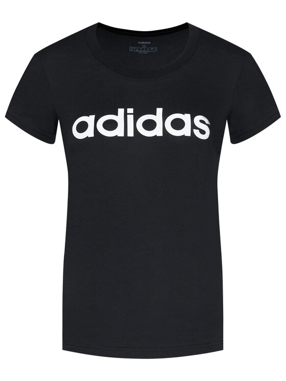 adidas T-shirt Essentials Linear DP2361 Noir Slim Fit • Modivo.fr