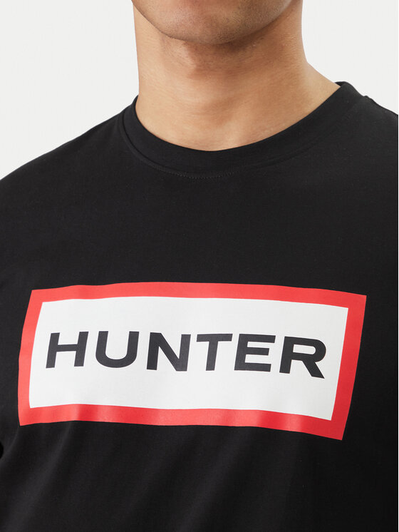 Hunter Hunter T-Shirt Halton HARM0019252 Czarny Regular Fit