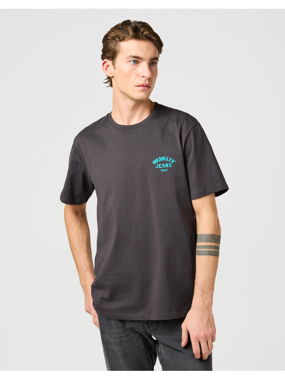 Wrangler Wrangler T-Shirt SMALL LOGO TEE 112362800 Czarny Regular Fit