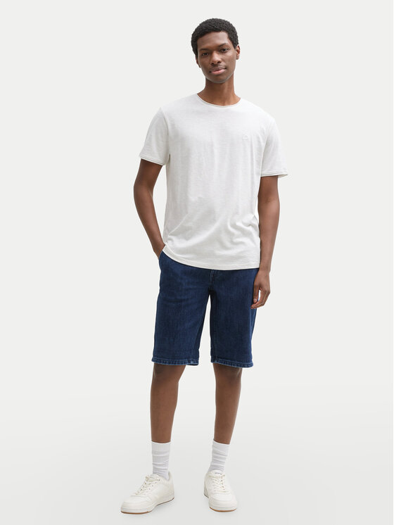 Tom Tailor Denim Tom Tailor Denim Kratke traperice 1044986 Tamnoplava Straight Fit