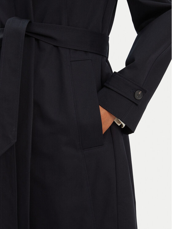 BOSS BOSS Płaszcz przejściowy Calexis 50543189 Granatowy Regular Fit