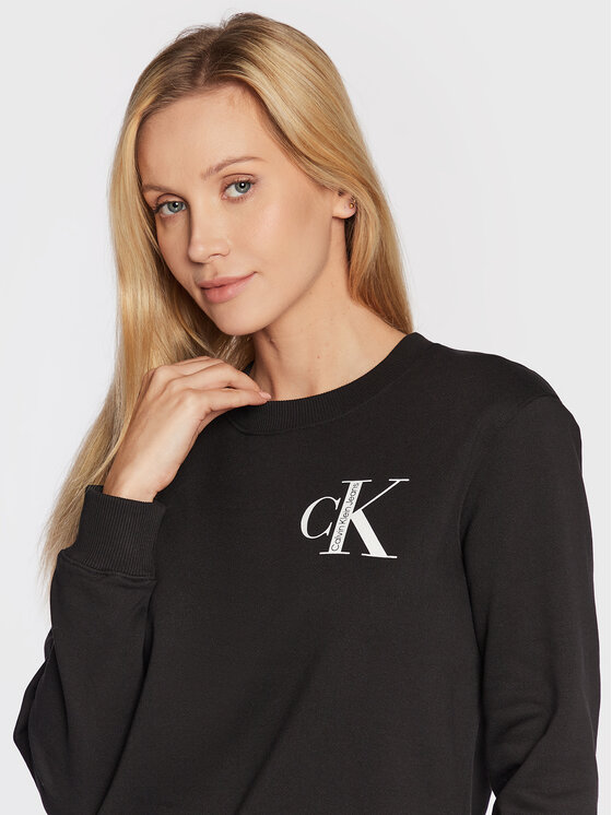 Calvin Klein Jeans Calvin Klein Jeans Majica dugih rukava J20J220477 Crna Regular Fit