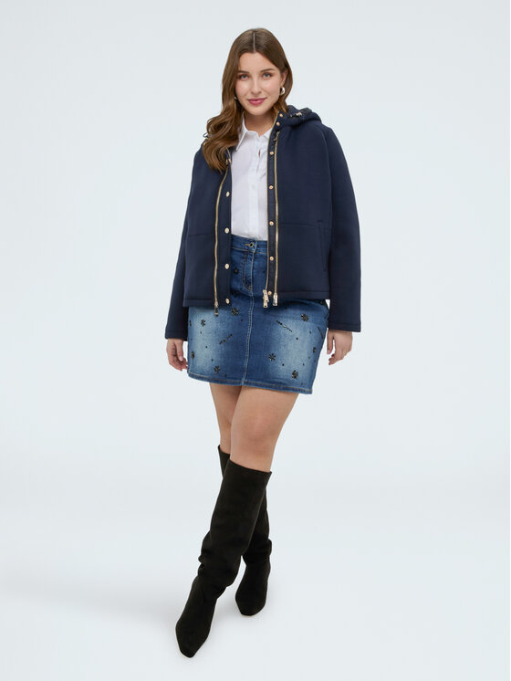 Fiorella Rubino Fiorella Rubino Cappotto invernale 8011T000359N034 Blu A-Line Fit