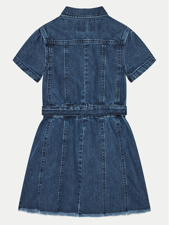 Guess Guess Rochie de zi J5RK33 D4EU0 Bleumarin Regular Fit