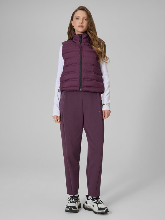 4F 4F Spodnie dresowe ESSENTIAL 3 Fioletowy Regular Fit