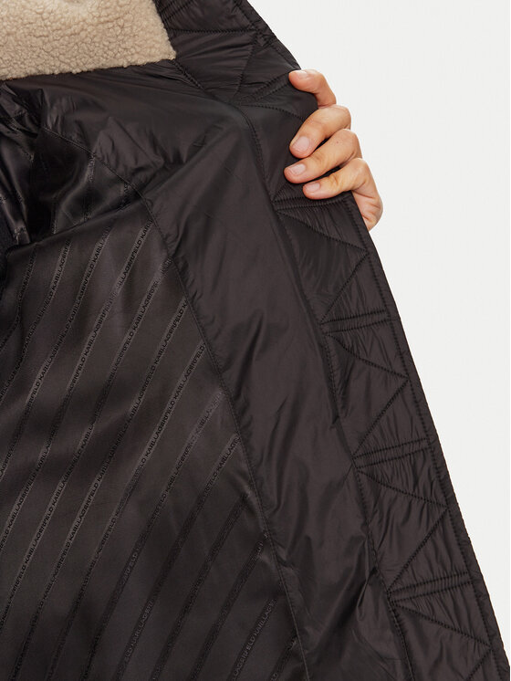 KARL LAGERFELD KARL LAGERFELD Zimska jakna 246W1500 Črna Regular Fit
