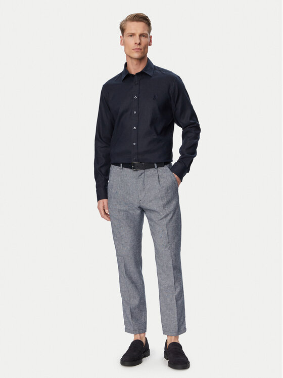 KARL LAGERFELD KARL LAGERFELD Koszula 605084 562791 Granatowy Regular Fit