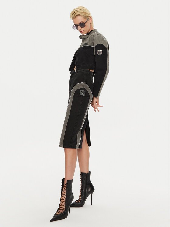 Miss Sixty Miss Sixty Джинсова куртка 6L3WJ4990000 Чорний Regular Fit