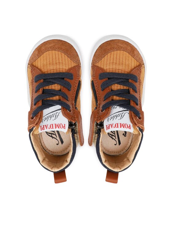 Pom d'Api Pom d'Api Tossud Mousse Zip Trek N1SICT0401 Pruun