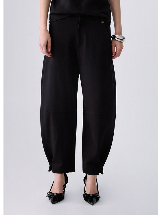 Liu Jo Liu Jo Spodnie materiałowe WF6086J918922222 Czarny Regular Fit