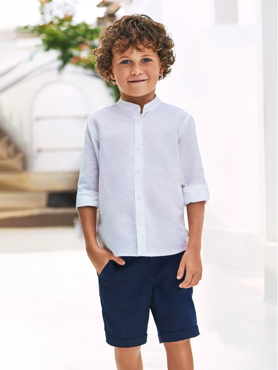 Mayoral Mayoral Stoffshorts 3267 Dunkelblau Regular Fit