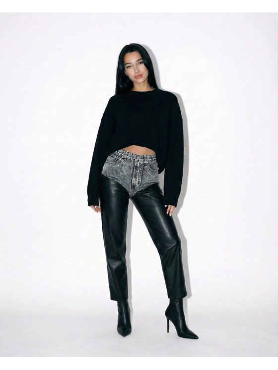 MissDenim MissDenim Jeansy Slim Jeans Szary Mom Fit