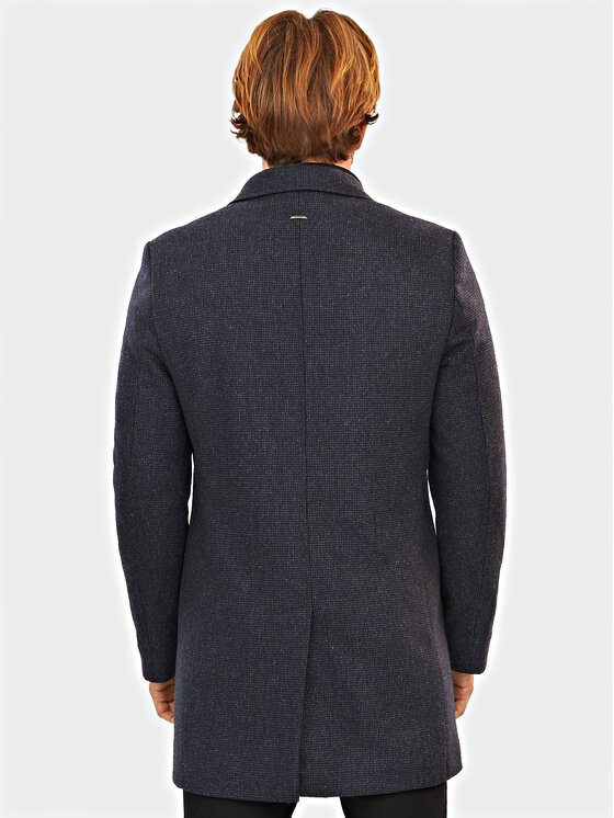 Evenemen Evenemen Płaszcz zimowy Capo Granatowy Slim Fit