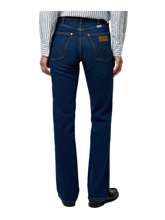 Wrangler Wrangler Jeansy Straight Niebieski Straight Fit