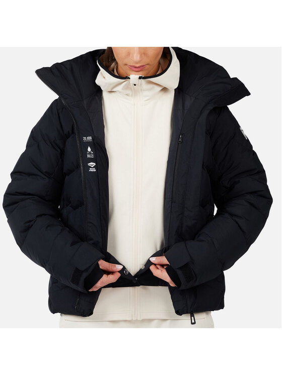 Rossignol Rossignol Kurtka narciarska W Wispile Ripstop Down Jkt Czarny Regular Fit