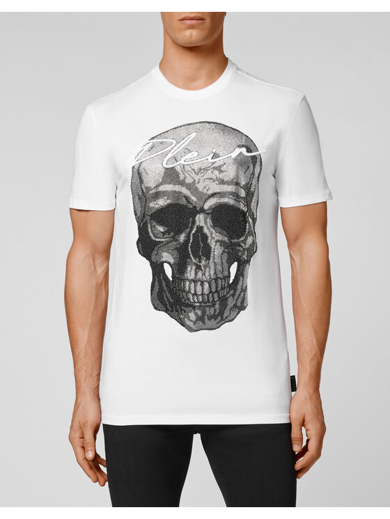 PHILIPP PLEIN PHILIPP PLEIN T-Shirt 7203 Biały Regular Fit