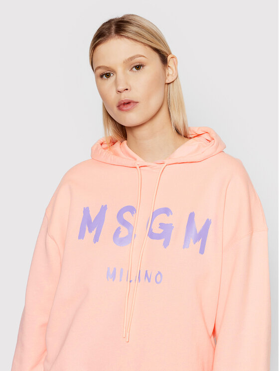MSGM MSGM Felpa 3241MDM515 227299 Rosa Oversize