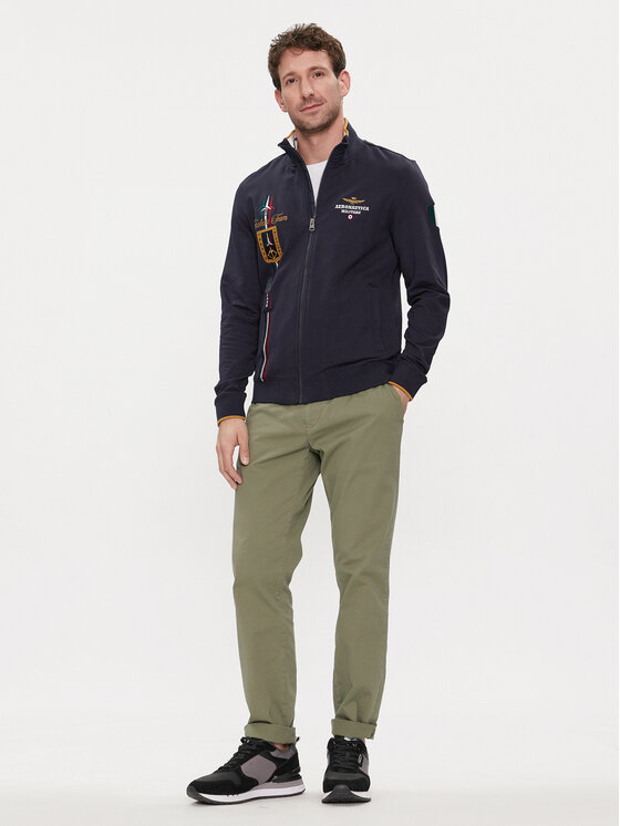 Aeronautica Militare Aeronautica Militare Pulóver 241FE1869F459 Sötétkék Regular Fit