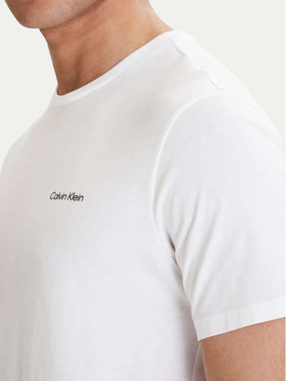 Calvin Klein Calvin Klein Póló Micro Logo LV04LC255G Fehér Regular Fit