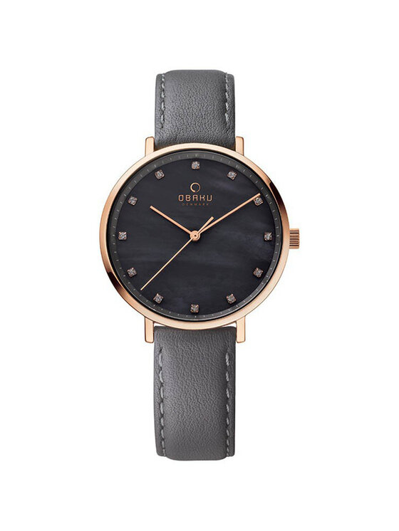 Obaku Obaku Hodinky V186LXVJRJ Šedá