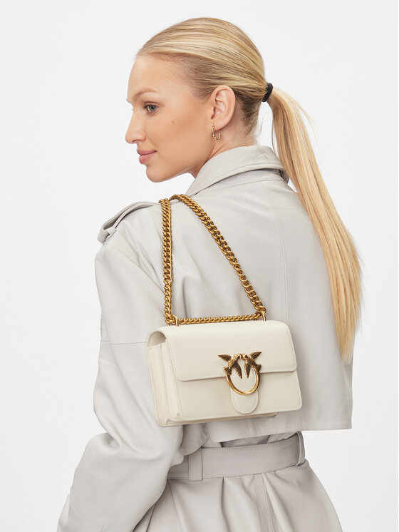 PINKO PINKO Τσάντα Love One Mini Dc PE 23 PRR 100074 A0F1 Κρεμ