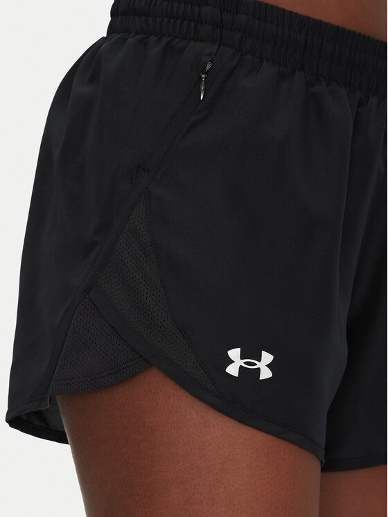 Under Armour Under Armour Szorty sportowe Fly By 3" 1382438 Czarny Loose Fit