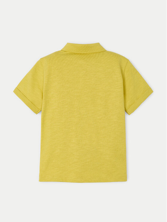 Mayoral Mayoral Тениска с яка и копчета 3109 Жълт Regular Fit
