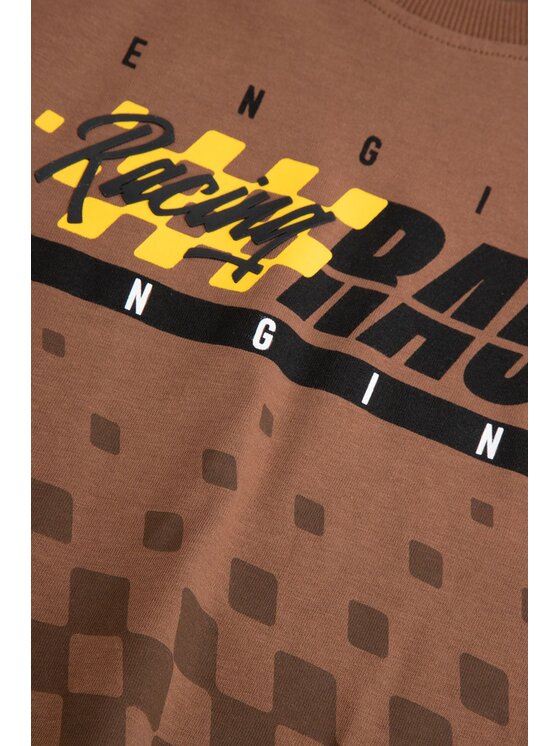 Coccodrillo Coccodrillo T-Shirt ZC5143101CBJ-018 Hnědá Regular Fit