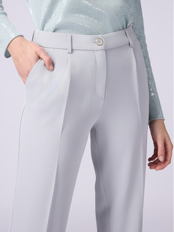 Oltre Oltre Spodnie materiałowe P012R108434N003 Szary Regular Fit