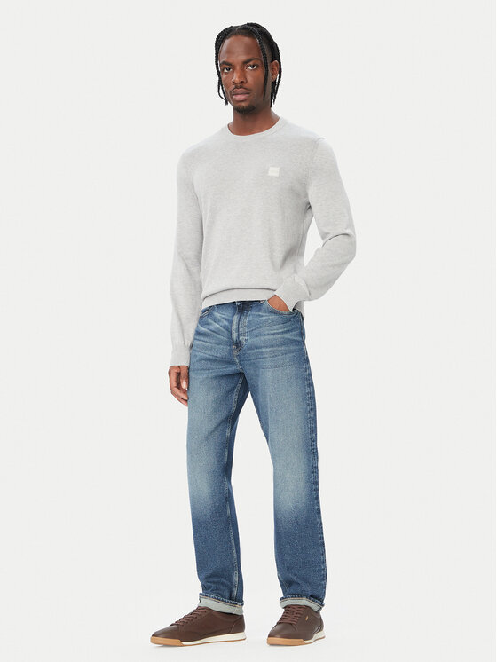 BOSS BOSS Пуловер Kanovano 50527583 Сив Regular Fit