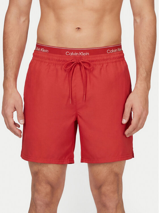Calvin Klein Swimwear Calvin Klein Swimwear Úszónadrág LV00N61023 Piros Regular Fit