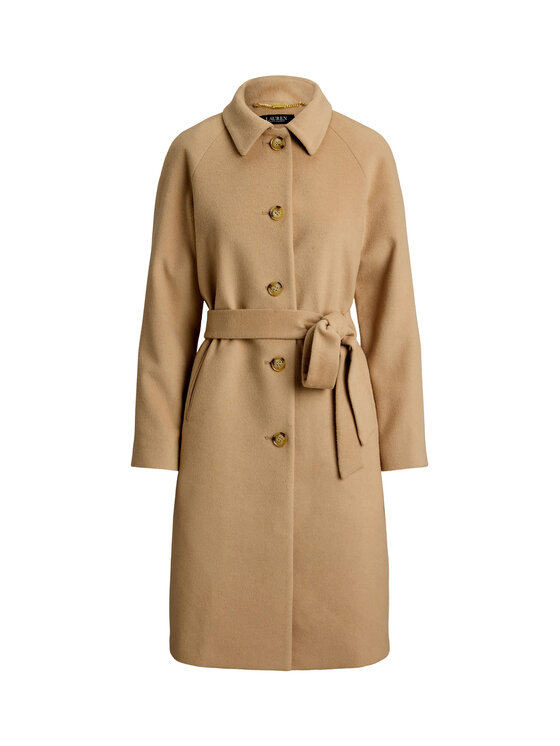 LAUREN RALPH LAUREN LAUREN RALPH LAUREN Vlněný kabát 297P04140002 Béžová Regular Fit