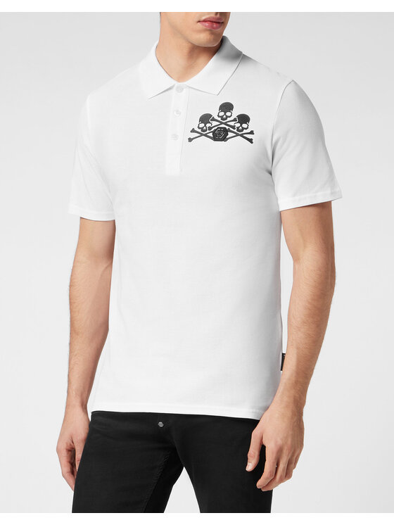 PHILIPP PLEIN PHILIPP PLEIN Polo 245 Bianco Slim Fit