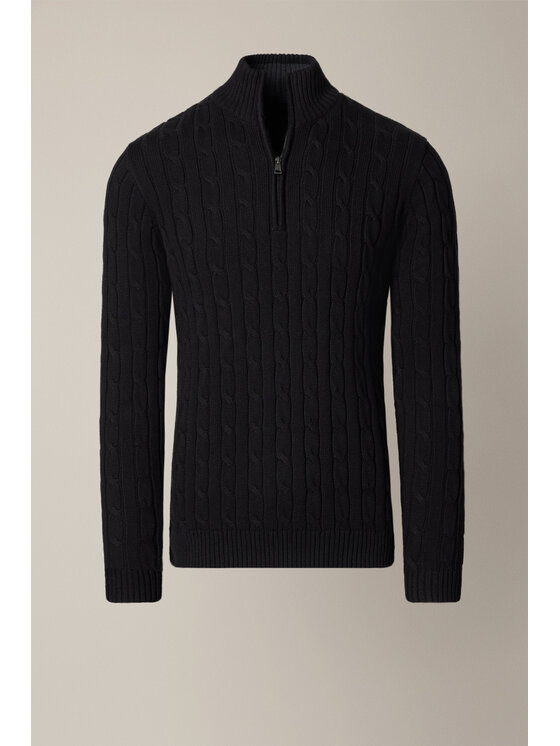 Lancerto Lancerto Sweter Cutter SW073225000038 Czarny Regular Fit