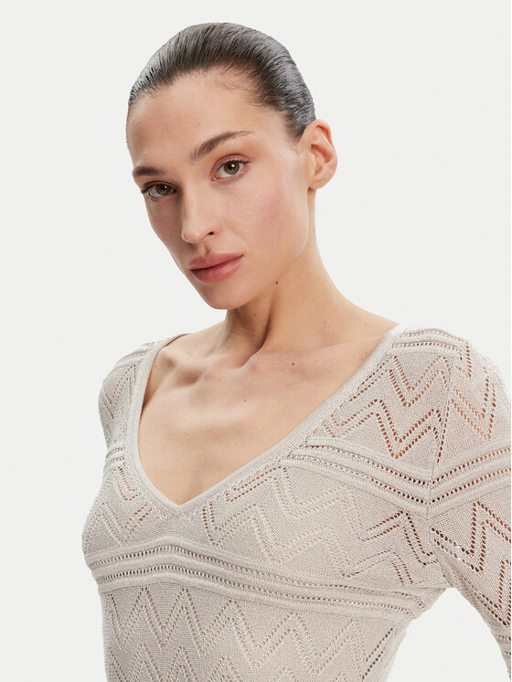 Guess Guess Трикотажна сукня W5GK48 Z3E22 Сірий Slim Fit