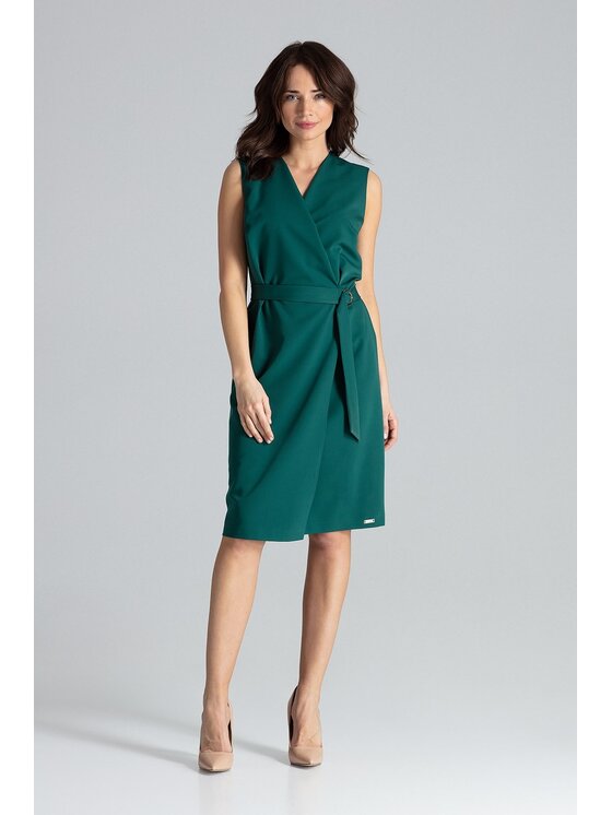Lenitif Lenitif Vestito L037 Verde Regular Fit