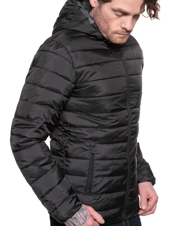 Only & Sons Only & Sons Kurtka przejściowa EDDI HOODED PUFFER Czarny Regular Fit