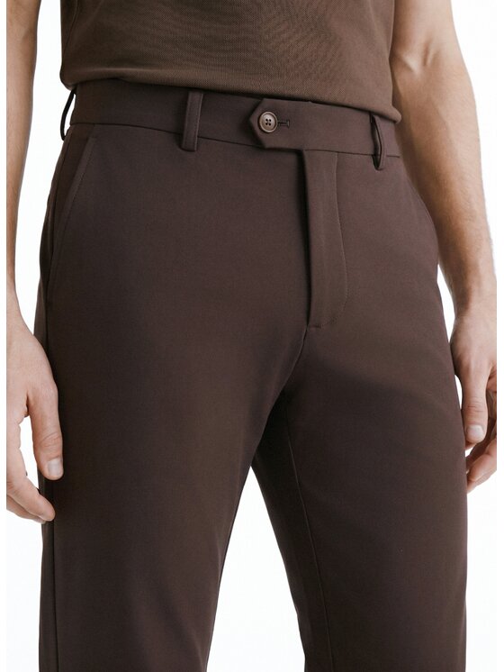 Pako Lorente Pako Lorente Chinosy P26WB-WX-002 Brązowy Slim Fit