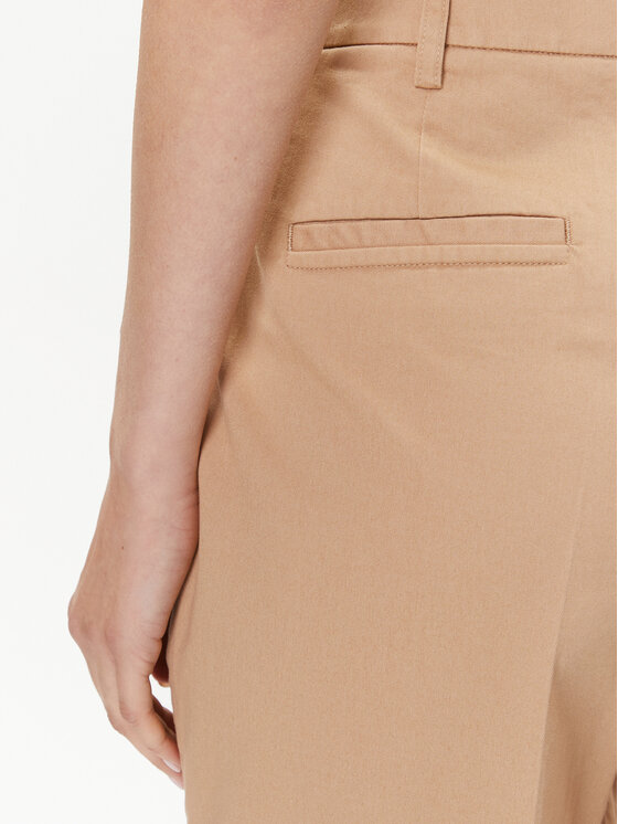 Ted Baker Ted Baker Kalhoty z materiálu Maryiah 271688 Béžová Regular Fit