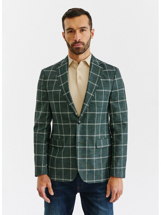 Pako Lorente Pako Lorente Marynarka P22WF-3X-006 Zielony Slim Fit