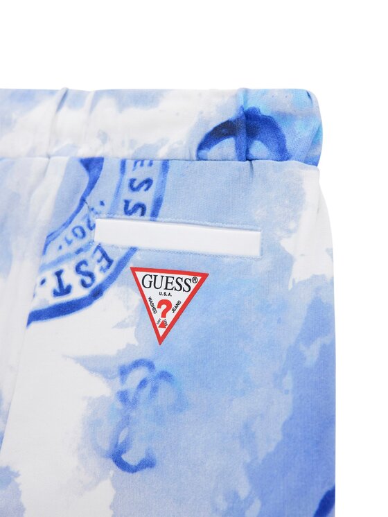 Guess Guess Sporta šorti L6GD00 KA6R4 Zils Regular Fit