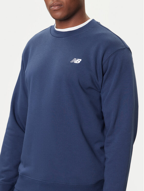 New Balance New Balance Džemperis Small Logo MT41507 Tamsiai mėlyna Relaxed Fit